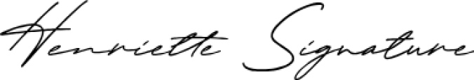Henriette Signature Font Preview
