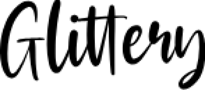 Glittery Font Preview