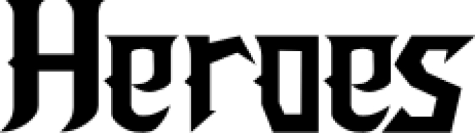Heroes Font Preview