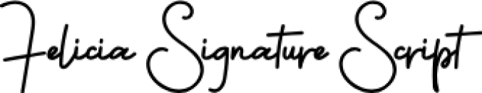 Felicia Signature Font Preview