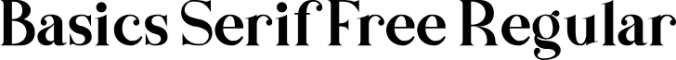 Basics Serif Font Preview