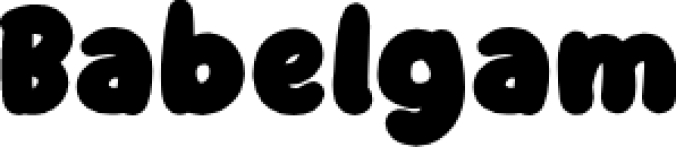 Babelgam Font Preview