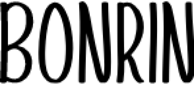 Bonri Font Preview