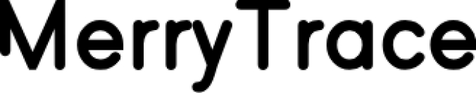 Merry Trace Font Preview