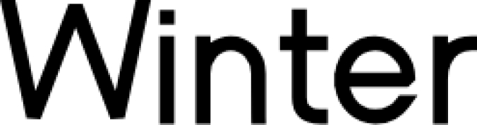 Winter Font Preview