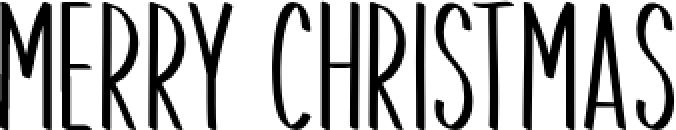 Merry Christmas Font Preview