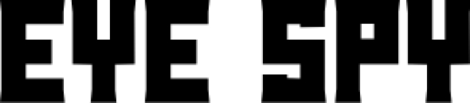 Eye Spy Font Preview