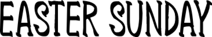 Easter Sunday Font Preview