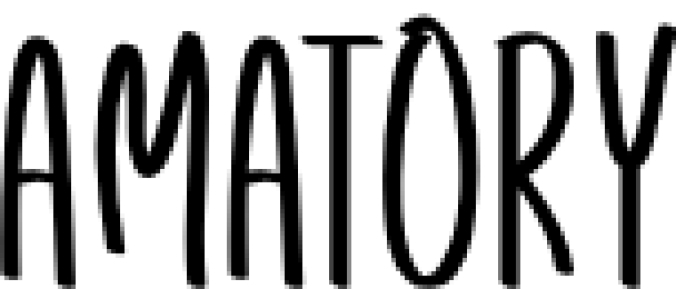 Amatory Font Preview