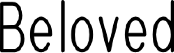 Beloved Font Preview