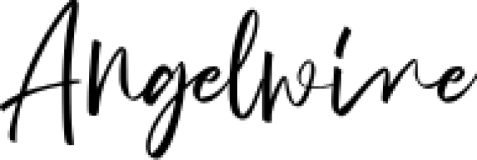 Angelwine Font Preview