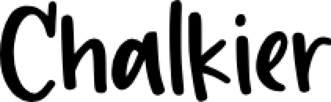Chalkier Font Preview