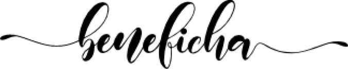 Beneficha Font Preview
