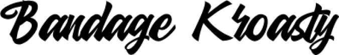 Bandage Kroasty Font Preview