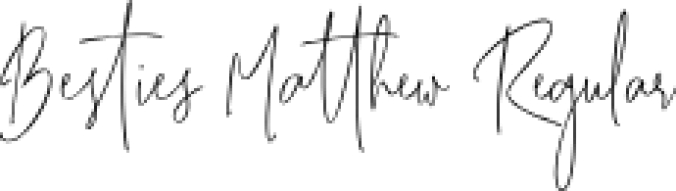 Besties Matthew Font Preview