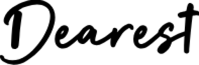 Deares Font Preview