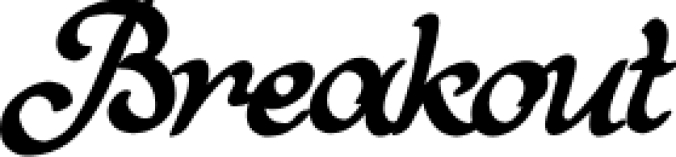 Breakou Font Preview