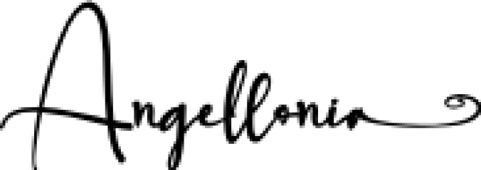 Angellonia Font Preview