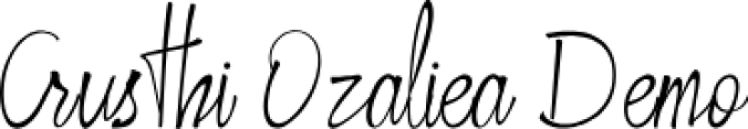 Crusthi Ozaliea Font Preview
