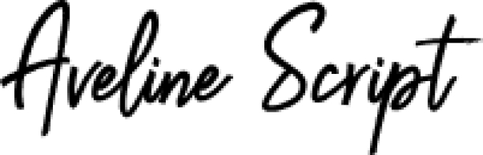 Aveline Scrip Font Preview