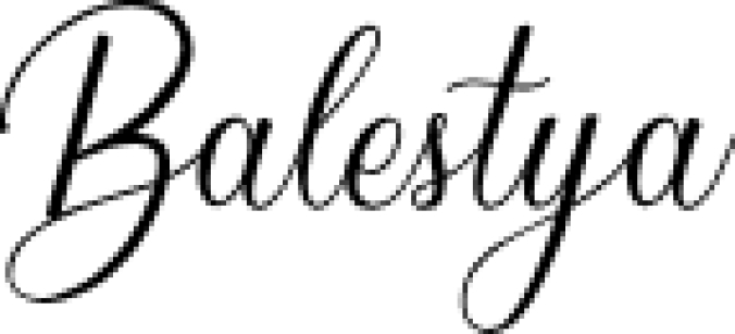 Balestya Font Preview