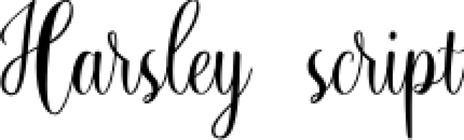 Harsley Font Preview