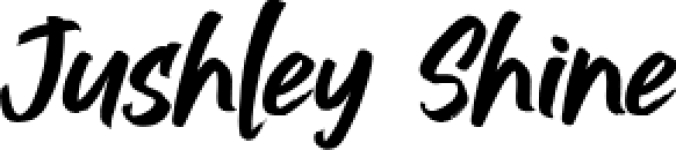 Jushley Shine Font Preview