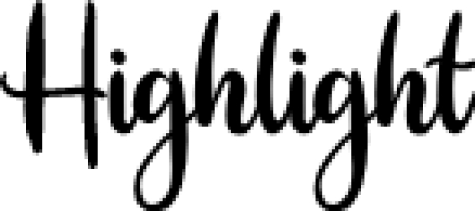 Highligh Font Preview