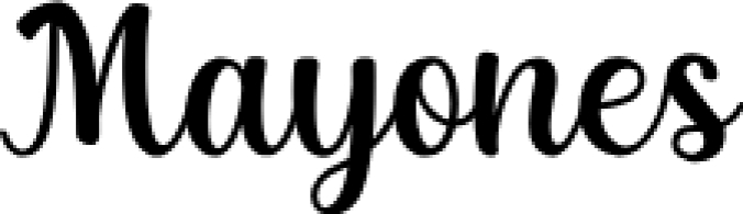Mayones Font Preview