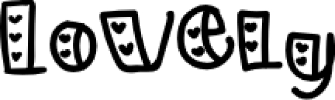 Lovely Font Preview