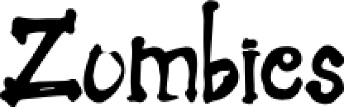 Zombies Font Preview