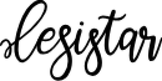 Lesistar Font Preview