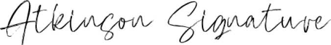 Atkinson Signature Font Preview