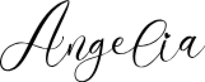 Angelia Font Preview