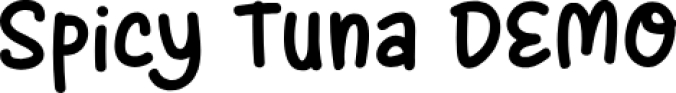 Spicy Tuna Font Preview