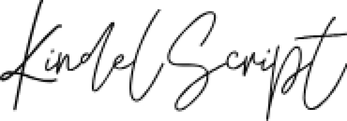 Kindel Scrip Font Preview