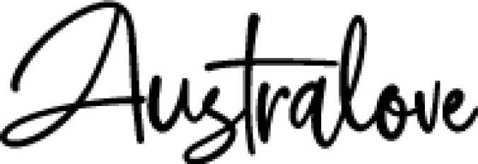 Australove Font Preview