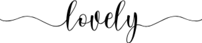 Lovely Scrip Font Preview