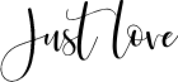 Just Love Font Preview