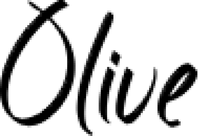 Olive Font Preview