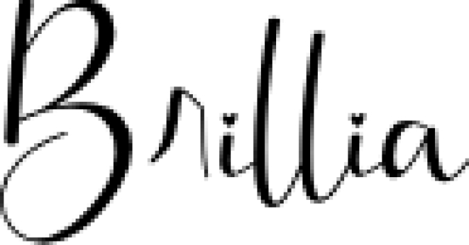 Brillia Calligraphy Font Preview