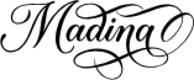 Madina Font Preview