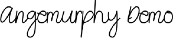 Angemurphy Font Preview