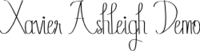 Xavier Ashleigh Font Preview