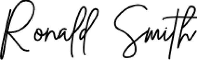 Ronald Smith Font Preview