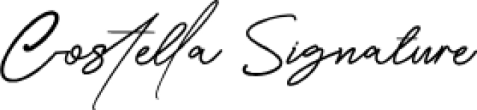 Costtella Signature Font Preview