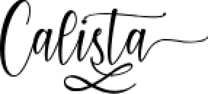 Calista Font Preview