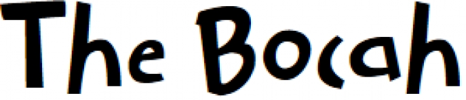 The Bocah Font Preview