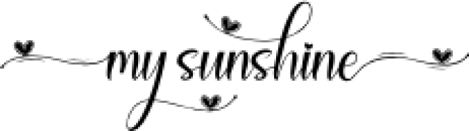 My Sunshine Font Preview