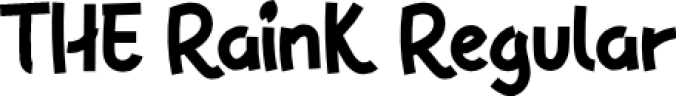 THE Rain K Font Preview